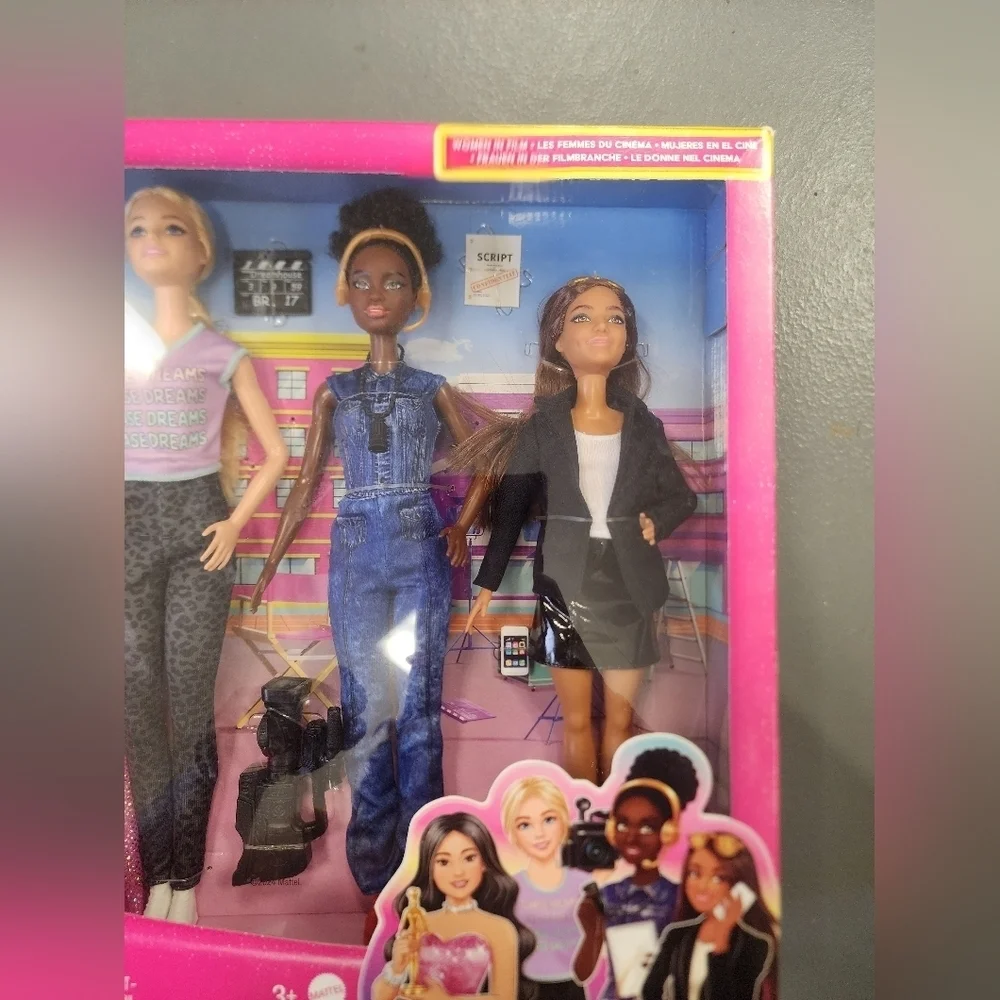 NRFB Mattel, Signature Barbie Career of the Year Women in Film Set 4 Dolls, NIB